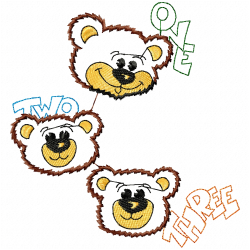 Teddy Embroidery Design 7